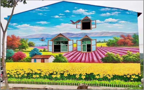 洪湖乡村墙体彩绘